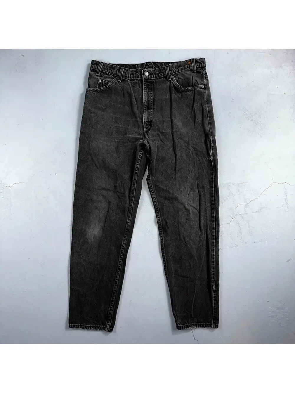 Levis 550 Vintage 90s USA Orange Tab Jeans 38x32 Black Med Wash 501 Act 36x31